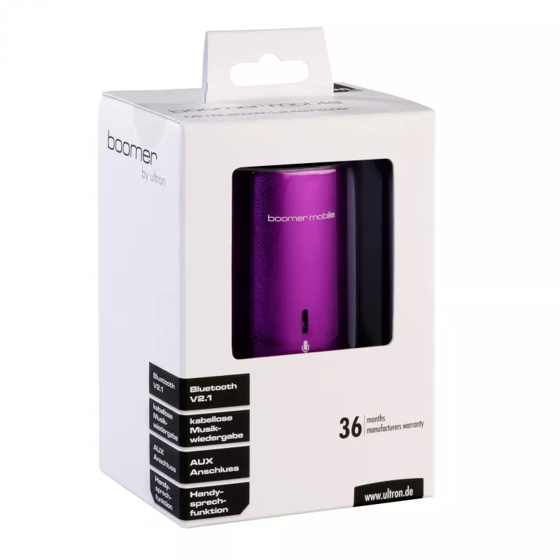 Ultron Boomer Mobile altifalante Bluetooth portátil rosa 112572
