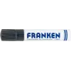 FRANKEN JumboMarker marcador para quadro branco, ponta cunha 4-12 mm, preto, recarregável, apagável a seco, pouco odor, 1 unid. (Z1910 10)