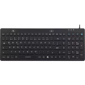 Renkforce teclado USB industrial IP68 preto resistente a salpicos à prova de pó (iM-IKB106-BK)