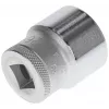 GEDORE chave de caixa sextavada com encaixe de 1/2 polegadas, 26 mm, aço cromo-vanádio, cromado mate 6132070