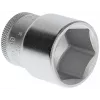 GEDORE chave de caixa sextavada com encaixe de 1/2 polegadas, 26 mm, aço cromo-vanádio, cromado mate 6132070