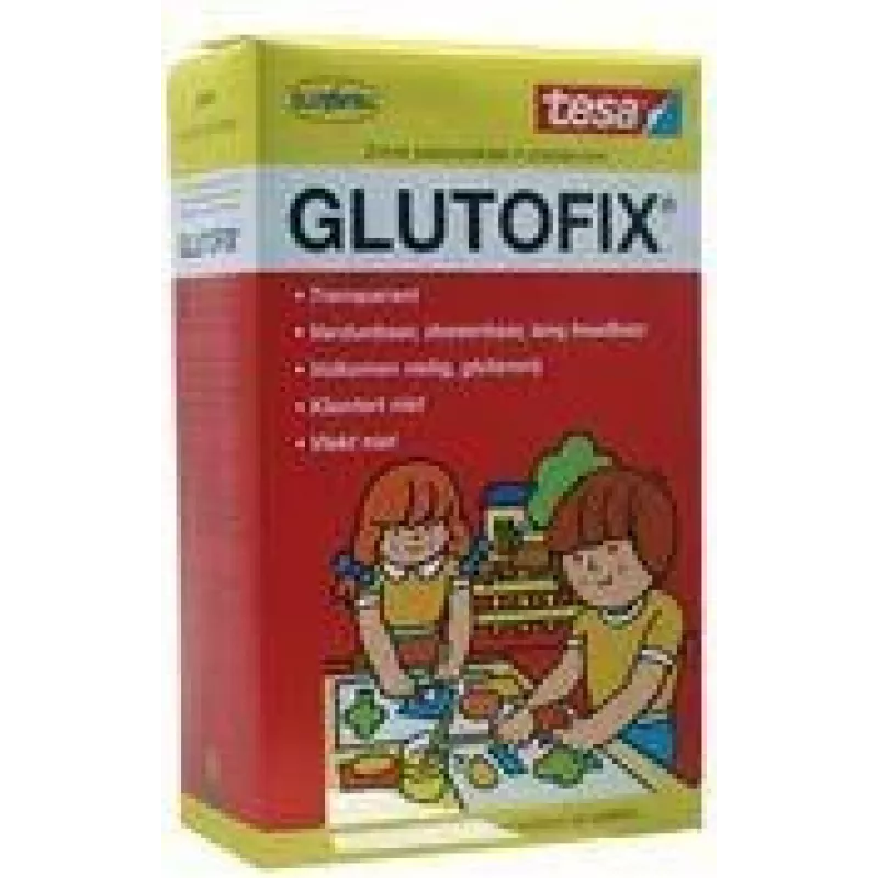 tesa Glutofix cola em pó para crianças, branco, 500 g, à base de celulose, miscível em água, sem solventes, 1 unid. 08658-00001-01