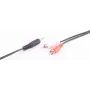 SHIVERPEAKS BASIC-S cabo de áudio, 2 x ficha RCA para ficha jack 3,5 mm, 2,5 m, estéreo, preto BS30832-2.5