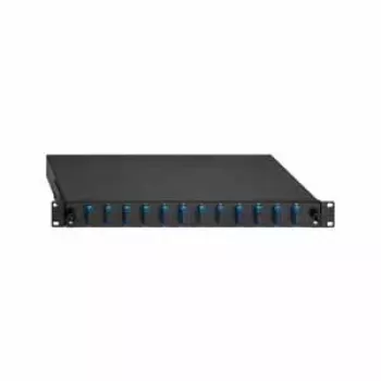 Rutenbeck painel de ligação de fibra ótica SC duplex SM 12 portas 1U 19