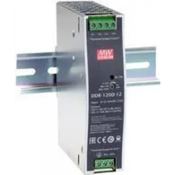 MEAN WELL DDR-120B-24 Fonte de alimentação para calha DIN 120W 24V 5A