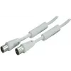 SHIVERPEAKS Cabo coaxial IEC 169-2 5,0 m, macho para fêmea, Branco, niquelado BS80205-128