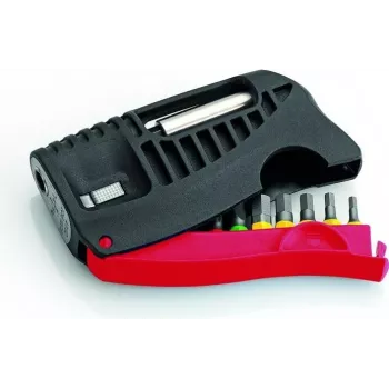 Cimco 114594 Conjunto de 10 bits para parafusadeira com bits Phillips, Pozidriv, fenda e Torx