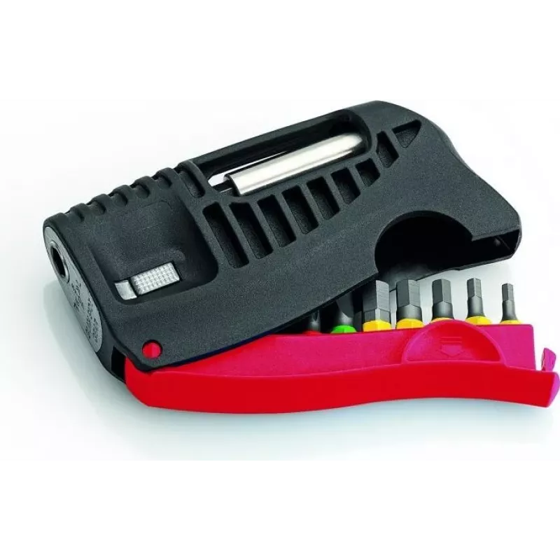 Cimco 114594 Conjunto de 10 bits para parafusadeira com bits Phillips, Pozidriv, fenda e Torx