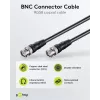 Wentronic Goobay Cabo de ligação BNC, Preto, 3 m - macho BNC a macho BNC, coaxial 75 Ohm 50089