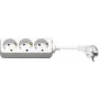 Wentronic Goobay Régua de tomadas Schuko 3 tomadas, cabo 3 m, Branca 51075