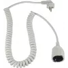 AS SCHWABE Cabo espiral Schuko, Branco (70426)
