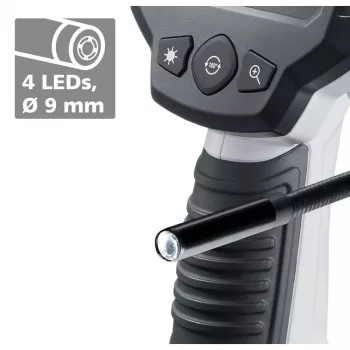 Laserliner 082.252E Câmara de inspeção com sonda de 9 mm e ecrã TFT de 2,7