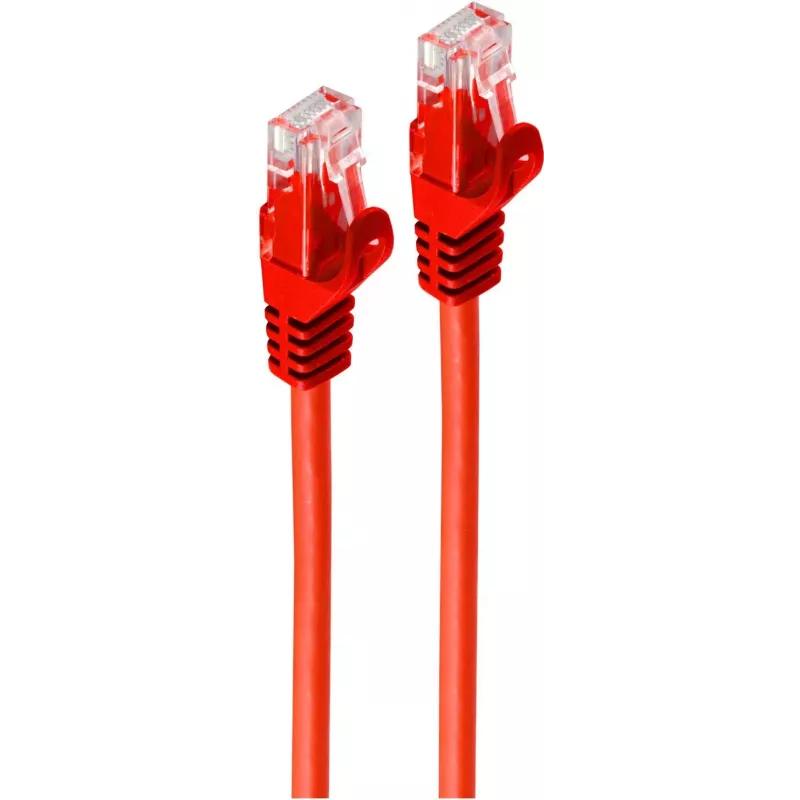 SHIVERPEAKS BASIC-S Cabo de rede Cat.6A U/UTP, Vermelho, 30 m, RJ45, 10 Gbps BS08-35484