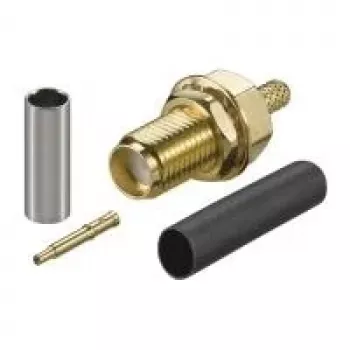 Wentronic Goobay Conetor fêmea RP-SMA de crimpar para RG-174 e RG-316 (51696)