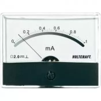 Voltcraft AM-86X65/1MA Medidor de painel Corrente contínua 0-1 mA Galvanómetro de bobina móvel