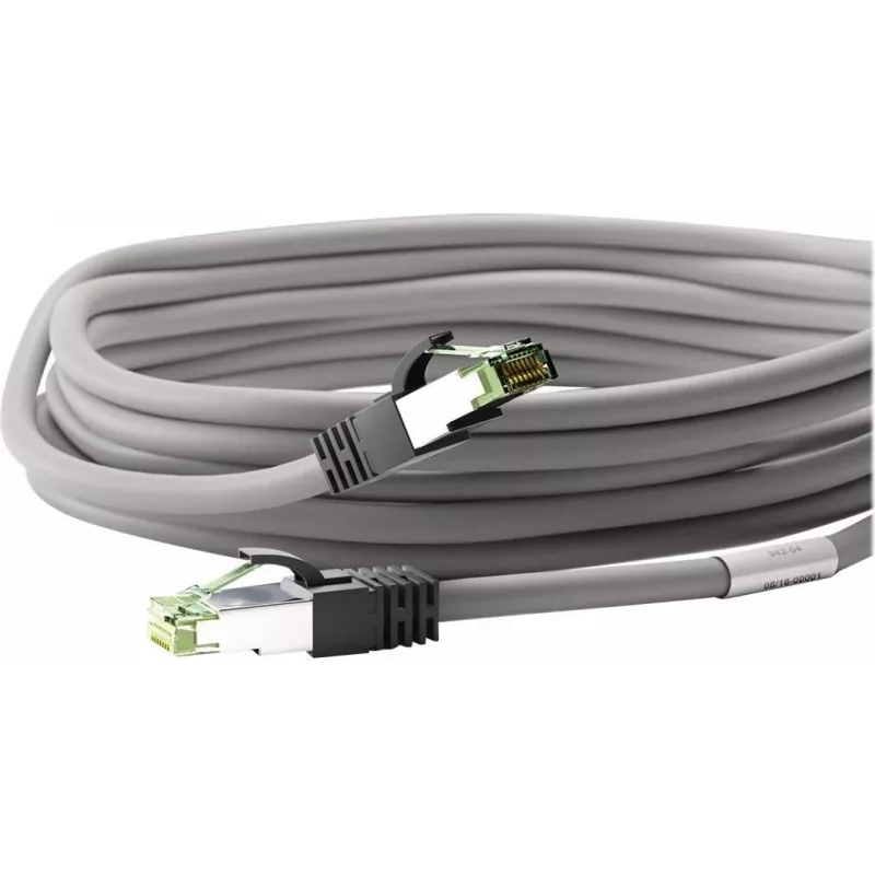Wentronic Goobay cabo de rede CAT 8.1, S/FTP (PiMF), cinzento, 20 m - LSZH sem halogéneos, cobre AWG 24 (55143)