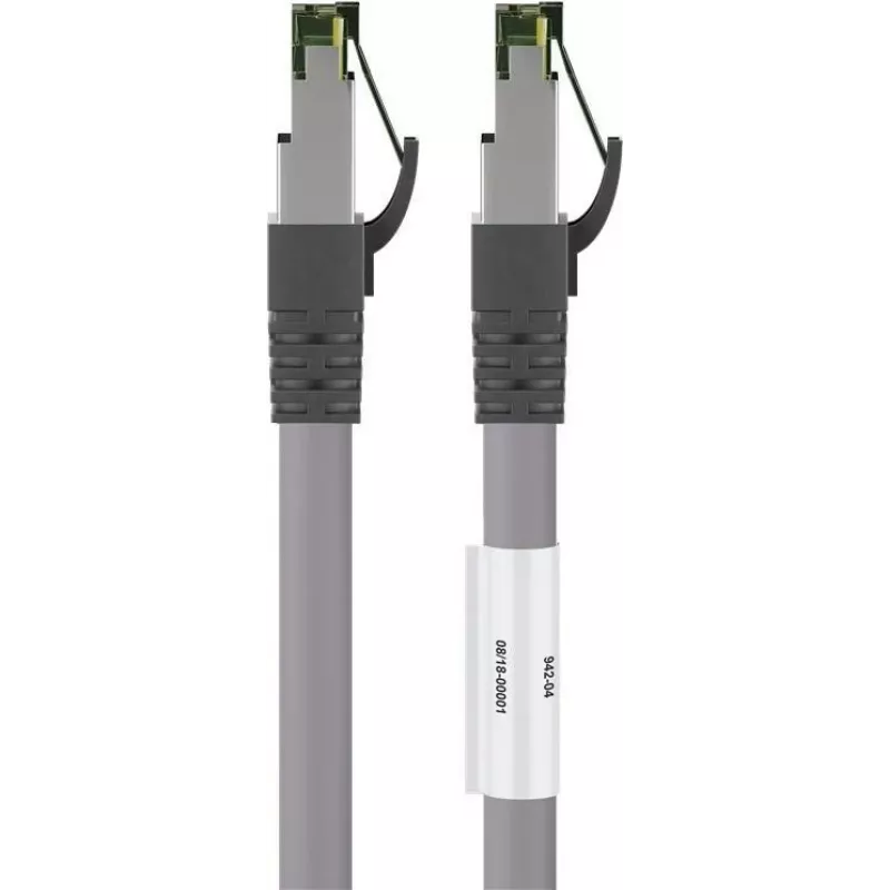 Wentronic Goobay cabo de rede CAT 8.1, S/FTP (PiMF), cinzento, 20 m - LSZH sem halogéneos, cobre AWG 24 (55143)