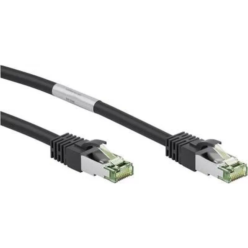 Wentronic Goobay cabo de rede CAT 8.1, S/FTP (PiMF), preto, 20 m, LSZH, cobre AWG 24 66728