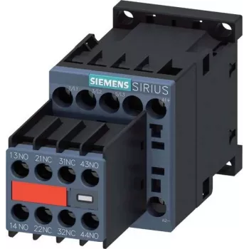 SIEMENS SIRIUS 3RT2 contactor de potência 5,5 kW 400 V 12 A 24 V DC 2NO+2NC terminais de parafuso 3RT20171BB443MA0