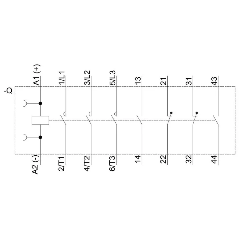 SIEMENS SIRIUS 3RT2 contactor de potência 5,5 kW 400 V 12 A 24 V DC 2NO+2NC terminais de parafuso 3RT20171BB443MA0