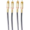 shiverpeaks BASIC-S cabo de áudio 2x RCA para 2x RCA, 5,0 m, preto BS40225