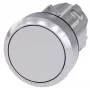 Siemens SIRIUS ACT elemento frontal de botão de pressão, metal, alto brilho, cinzento (3SU1050-0AB80-0AA0)