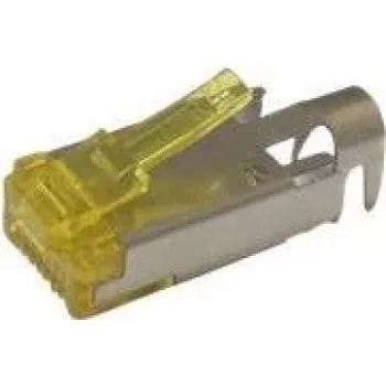 Hirose TM31P-TM-88P(01) ficha macho RJ-45 STP CAT6a conector de campo, amarelo transparente