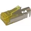 Hirose TM31P-TM-88P(01) ficha macho RJ-45 STP CAT6a conector de campo, amarelo transparente