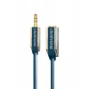 CLICKTRONIC cabo de extensão de áudio MP3 ficha macho jack estéreo 3,5mm para conector fêmea 1,5m preto