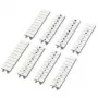 Phoenix Contact ZB 5,2 mm tiras de marcação dentadas brancas, 10 tiras com 10 marcadores cada, números sequenciais 1-10, snap-on 0808749:0021