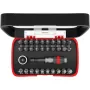 fischer 559121 conjunto de 32 pontas de chave de fendas (Phillips, Pozidriv, fenda, Torx Plus)
