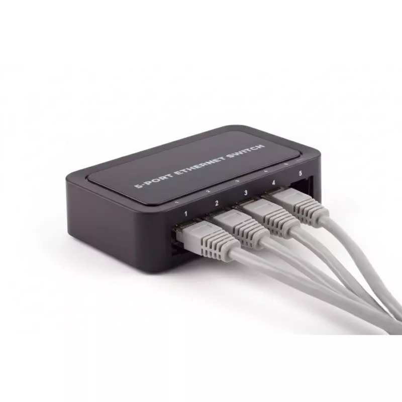 SHIVERPEAKS BS08-01110 switch de secretária não gerido Fast Ethernet de 5 portas, 10/100 Mbps, preto