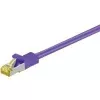 Wentronic cabo bruto Cat.7 RJ-45 para RJ-45, 1 m, S/FTP, banhado a ouro, 10 Gbps, 600 MHz, preto 91591