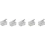 SHIVERPEAKS BASIC-S ficha macho modular RJ10 4P4C, não blindada, contactos banhados a ouro, transparente, 1 unidade BS72039-5