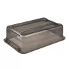 keeeper Caixa de arrumação Cornelia, 28 litros, cinzento cristal transparente, com tampa, fecho deslizante 1042982700000