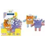 ROTH Peluche Sorgenhelfer ABC Friends com bolsa de barriga com fecho de correr, motivo sortido, 1 unid. 679519