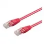 Wentronic Goobay Cabo de rede CAT 5e U/UTP, magenta, 0,25 m 95200