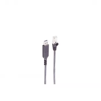 SHIVERPEAKS Cabo adaptador USB-A para RJ45 Gigabit Ethernet, 1m, preto BS13-52025
