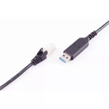 SHIVERPEAKS Cabo adaptador USB-A para RJ45 Gigabit Ethernet, 1m, preto BS13-52025