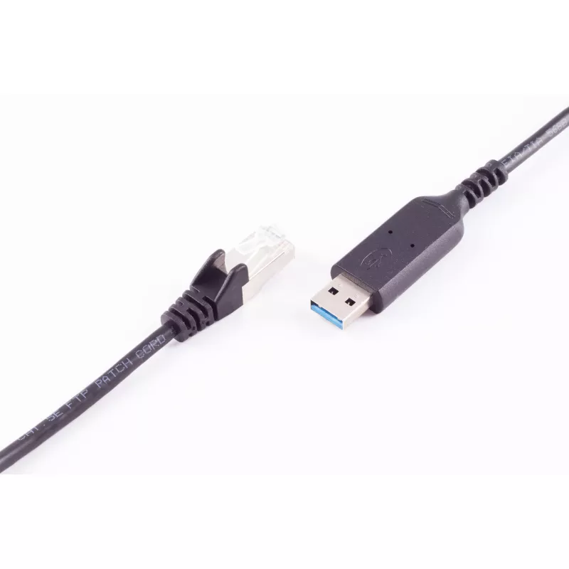SHIVERPEAKS Cabo adaptador USB-A para RJ45 Gigabit Ethernet, 1m, preto BS13-52025