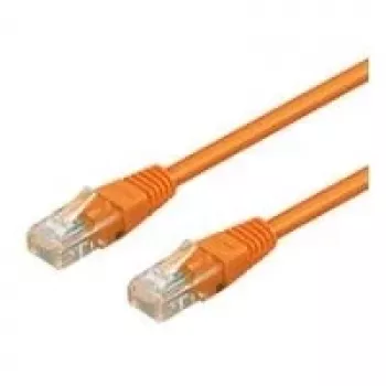 Wentronic Goobay Cabo de rede CAT 5e U/UTP laranja 0,25m CCA 95201