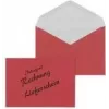 MAILmedia 30005341 envelope DL (110 x 220 mm), guia de remessa/fatura, vermelho, 75 g/m², com cola húmida