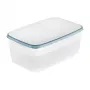 keeeper franco Recipiente para alimentos, 5,4 L, retangular, transparente com bordo azul 1079768000000