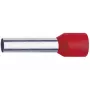 Klauke 47612 Terminal de extremidade isolado, 10 mm², vermelho, comprimento do pino 12 mm, 100 unid.