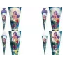 Cartucho escolar ROTH Magical Mermaid, quadrado, 850 mm, fecho de tule de plástico, com aplicações de plástico e lantejoulas - 1 unid. (678886)
