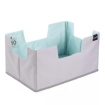 Conjunto organizador de compras keeeper nea XL, cinzento/água-marinha, com elemento separador removível 1229962400000