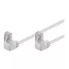 Cabo de patch Wentronic Goobay CAT 5e 2x 90° angular, F/UTP, branco, 1 m - CCA alumínio revestido a cobre, 2x RJ45 90° (8P8C) 96062