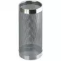 Base de guarda-sol metálica HELIT H2515500, design perfurado, cromado, redonda, diâmetro 240 mm, altura 490 mm