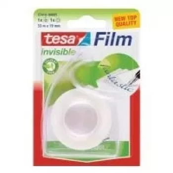 Conjunto de fita adesiva tesa + dispensador manual, fita adesiva mate-invisível 19 mm x 33 m, filme PP, escrevível (57414-00005-03)