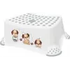 Banco de degrau para crianças keeeper Tomek Dogs, branco, carga 80 kg, superfície e pés antiderrapantes 1864210034400